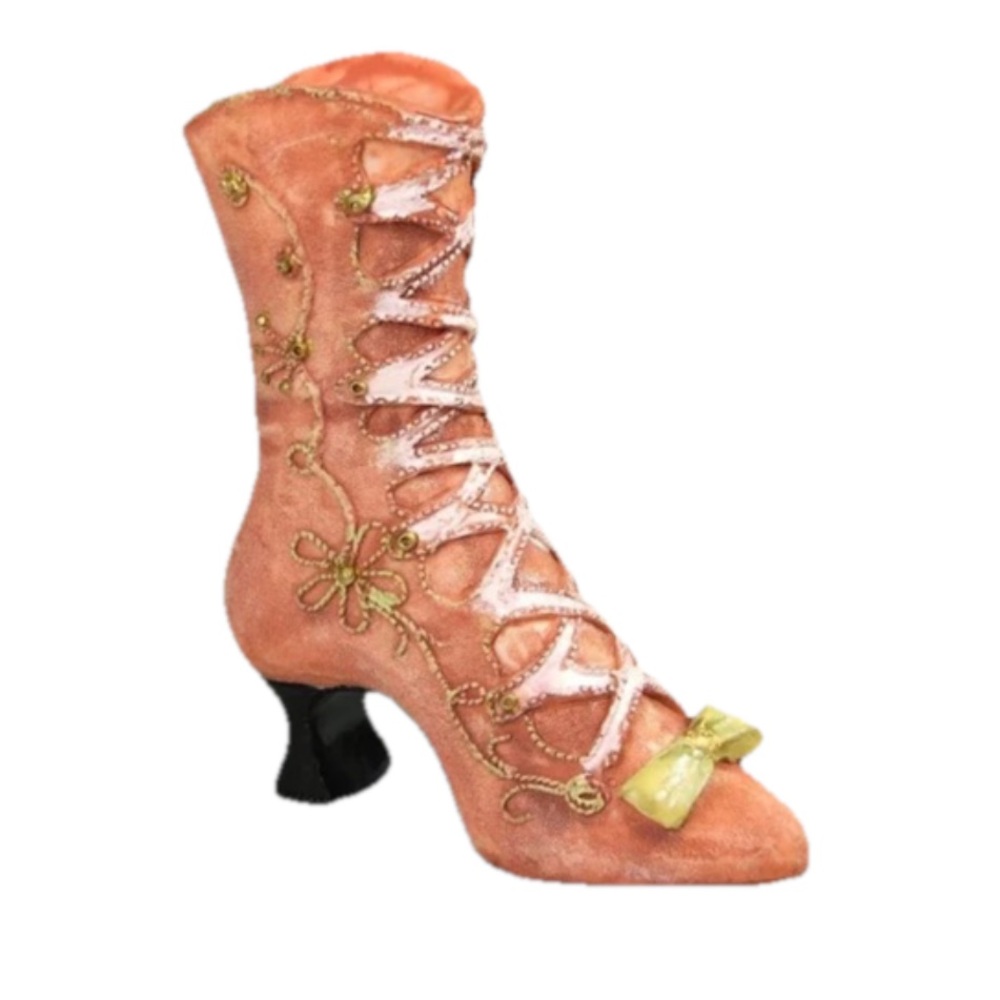 Victorian‎ Miniature Resin Lace-Up Boot Figurine